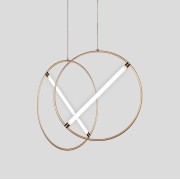 Светильник подвесной ElegantLight DZN-8332 БРОНЗА D330/H1500/1/LED/ BRRING  24-08 (1 из 10шт в коробке) VST