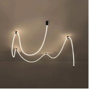 Светильник DZN-14032 ЧЕРНЫЙ D22/H8000/1/LED/80W/3000K в тканевой оплётке FLEXY