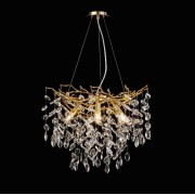 Светильник DZN-14072 ЗОЛОТО/ПРОЗРАЧНЫЙ D600/H240+1200/9/G9/40W FAINA2 24-12