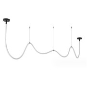 Светильник DZN-11196 ЧЕРНЫЙ D1500/H1000/1/LED/./4500K белый матовый силикон в тканевой оплётке FLEXI