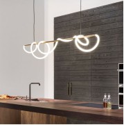 Светильник DZN-11197 БРОНЗА D1500/H1000 (600+400)/1/LED/./4000K белый матовый силикон FLEXI