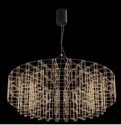 Светильник DZN-11198 MAT.CHROME D1000/H300+2000/462/LED/185W/4000K 7070LED (0.4WX462PCS) SELENA