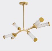 Светильник DZN1-6-22 ЗОЛОТО D1000/H620/6/LED/36W/4500K BRACCE