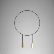 Светильник DZN-3-2-13 BLACK+GOLD/ЧЕРНЫЙ+ЗОЛОТО D600/H1200/2/GU10/50W KINK