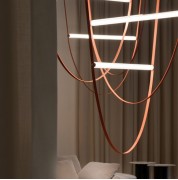 Светильник подвесной ElegantLight DZN-8395 КОРИЧНЕВЫЙ L800/H1800/1/LED/3000K NUTTA 22-12