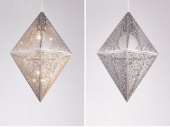 Светильник DZN-11221 МАТОВЫЙ ХРОМ D250/H400+1200/1/E27/40W ROMBO