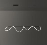 Светильник DZN-11227 ЧЕРНЫЙ D2000/H1500/1/LED/75W/3000K белый матовый силикон