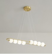 Светильник подвесной ElegantLight DZN-11232 БРОНЗА D850*150/H1500/8/LED/20W/4500K N-LACEE