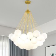 Светильник DZN2-2-52 GOLD/ЗОЛОТО D800/H1000/3/E27/60W (37 декор плафонов) GRAPE