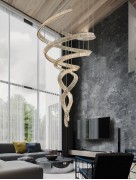 Светильник DZN-5271 ХРОМ D1500*3800/H3000/2/LED/182W