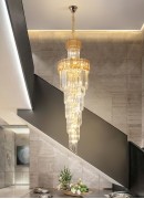 Светильник DZN-8461 ЗОЛОТО + ЯНТАРЬ D650*2100/H1000/28/E14/40W