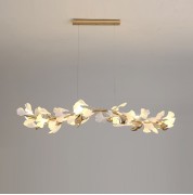 Светильник DZN-8465 БРОНЗА + БЕЛАЯ КЕРАМИКА D1200*200/H1260/8/G9/72W/4000K GINKOA