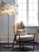 Светильник DZN-8501 БЕЛЫЙ/ЧЕРНЫЙ D430/H1450-1750/1/E27/15W PAPER2 бумажный абажур