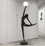 Светильник торшер-маникен DZN-11290 ЧЕРНЫЙ D930*300/H2100/1/LED/25W/4000K MANIKIN