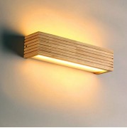Светильник настенный ElegantLight DZN-11291 WOOD D350*80/H80/1/LED/6W/2800K светлое дерево PASTIME