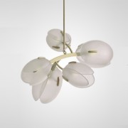 Светильник подвесной ElegantLight DZN-11309 БЕЛЫЙ D700/H420+600/5/G9/25W 24-03