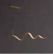 Светильник подвесной ElegantLight DZN-11314 БРОНЗА D1000/H150+2000/1/LED/20W/4500K ZEUS 24-03