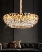 Светильник подвесной ElegantLight DZN-11320 ЗОЛОТО D800/H250+1000/12/E14/40W