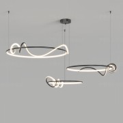 Светильник DZN-13327 ЧЕРНЫЙ ` D800+600+500/H1500/3/LED/75W/4500K RAFFEL