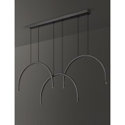 Светильник DZN-5312 ЧЕРНЫЙ D1300*330/H1200/6/LED/6W/2800K