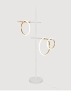 Светильник DZN-5314 БЕЛЫЙ + ЗОЛОТО D500/H1800/3/LED/55W/4500K NIMBUS