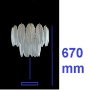Светильник переносной ElegantLight DZN-5325 CHROME / ХРОМ D300/H670/3/E14/40W BALLET 22-10 (1)