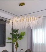 Светильник ElegantLight DZN-8573 ЗОЛОТО D1200*550/H1200/12/G9/40W FLOWING