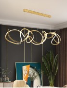 Светильник DZN-33742 ЗОЛОТО D2000*320/H1500/1/LED/200W BIG PROJECT