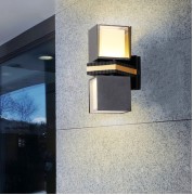 Светильник Elegant DZN-4298 ЧЕРНЫЙ/ЗОЛОТО D100/H240/2/LED/30W/4000-4500K IP65 DZN22-02 (1/20)