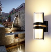 Светильник Elegant DZN-4299 ЧЕРНЫЙ/ЗОЛОТО D100/H240/2/LED/30W/4000-4500K IP65 DZN22-02 (1/20)