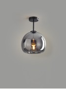 Светильник DZN-20547 ЧЕРНЫЙ/ТОНИРОВАННЫЙ D250/H300/1/E27/40W PUMPKIN