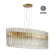 Светильник подвесной SAPFIR SPF-8856 ХРОМ D850*350/H300/6/E14/40W/4500K FROST 23-01.OTB