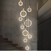 Светильник DZN 35674 ЗОЛОТАЯ БРОНЗА 7*D190mm+2*D280mm+1*D400mm CASCADE