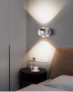 Светильник DZN-11731 ХРОМ D100/H125/2/LED/10W OTTO