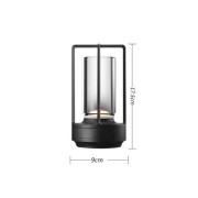Светильник DZN-5687 ЧЕРНЫЙ D90/H175/1/LED/5W/2800-6500K фонарь с аккумулятором для пикника PICNIC 23-11 VST
