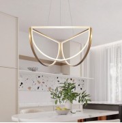 Светильник DZN-5698 ЗОЛОТО МАТОВОЕ D800/H1200/64W/4500K MAGNINA