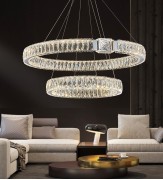 Светильник DZN-5702 ХРОМ D800+600*80/H1200/116W/4500K SIGNET