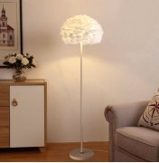 Светильник напольный DZN-5707 БЕЛЫЙ D400/H1600/5/E27/60W PLUME