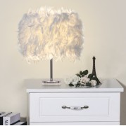 Светильник настольный DZN-5708 БЕЛЫЙ D230/H280/1/E27/40W PLUME