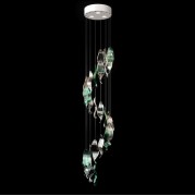 Светильник-инсталляция DZN-4468 БЕЛЫЙ + ЗЕЛЁНЫЙ/ПРОЗРАЧНЫЙ 