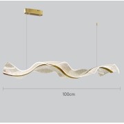 Светильник подвесной ElegantLight DZN-4505 ЗОЛОТО D1000*300/H1000 SPRAY акрил с точками 23-11