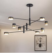 Светильник DZN1-6-120 ЧЕРНЫЙ D1050/H360/8/LED/48W/4000-4500K (1)