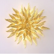 Светильник панно ElegantLight DZN-5808 ЗОЛОТО D500/H100/4/G9/40W GOLDENFLOWER