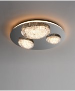 Светильник DZN-11896 ХРОМ + ПРОЗРАЧНЫЙ D480/H200/3/LED/31W/4500K EVIAN LONG