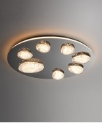 Светильник DZN-11916 ХРОМ + ПРОЗРАЧНЫЙ D800/H200/7/LED/70W/4500K EVIAN LONG