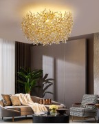 Светильник DZN-33240 ЗОЛОТО D600/H1200/9/G9/40W RUSSELL