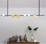 Светильник DZN1-2-25 ЧЕРНЫЙ + ЗОЛОТО D1200/H900/1+6/LED+G4/60W/4500K BINO