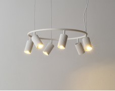 Светильник DZN-33251 БЕЛЫЙ D600*200/H1200/6/GU10/30W