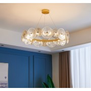 Светильник подвесной SAPFIR SPF-9089 GOLD/ ЗОЛОТО ` D800*200/H1200/16/G9/40W DAISY 25-03 (1)