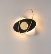 Светильник настенный ElegantLight DZN-11969 ЧЕРНЫЙ + ЗОЛОТО D270/H60/2/LED/22W/4500K